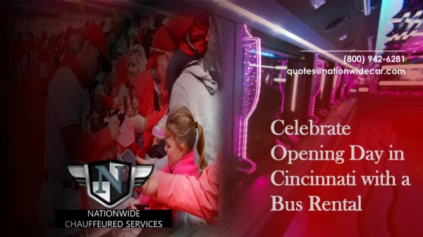 Celebrate Opening Day in Cincinnati with a Party Bus Rental