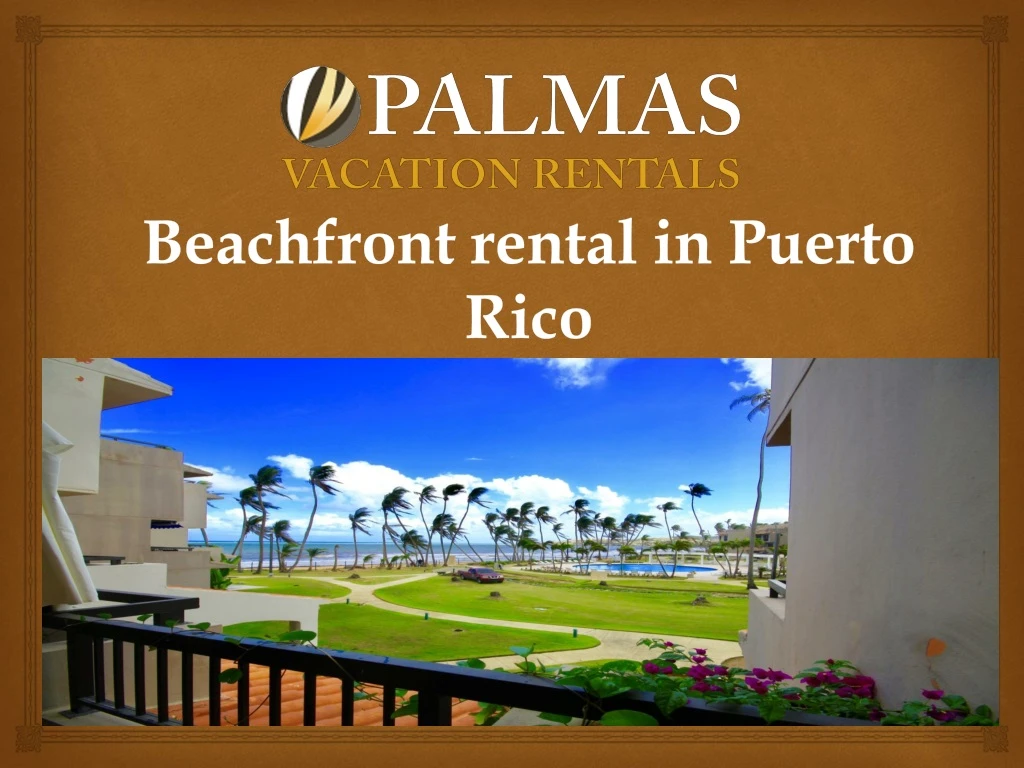 beachfront rental in puerto rico