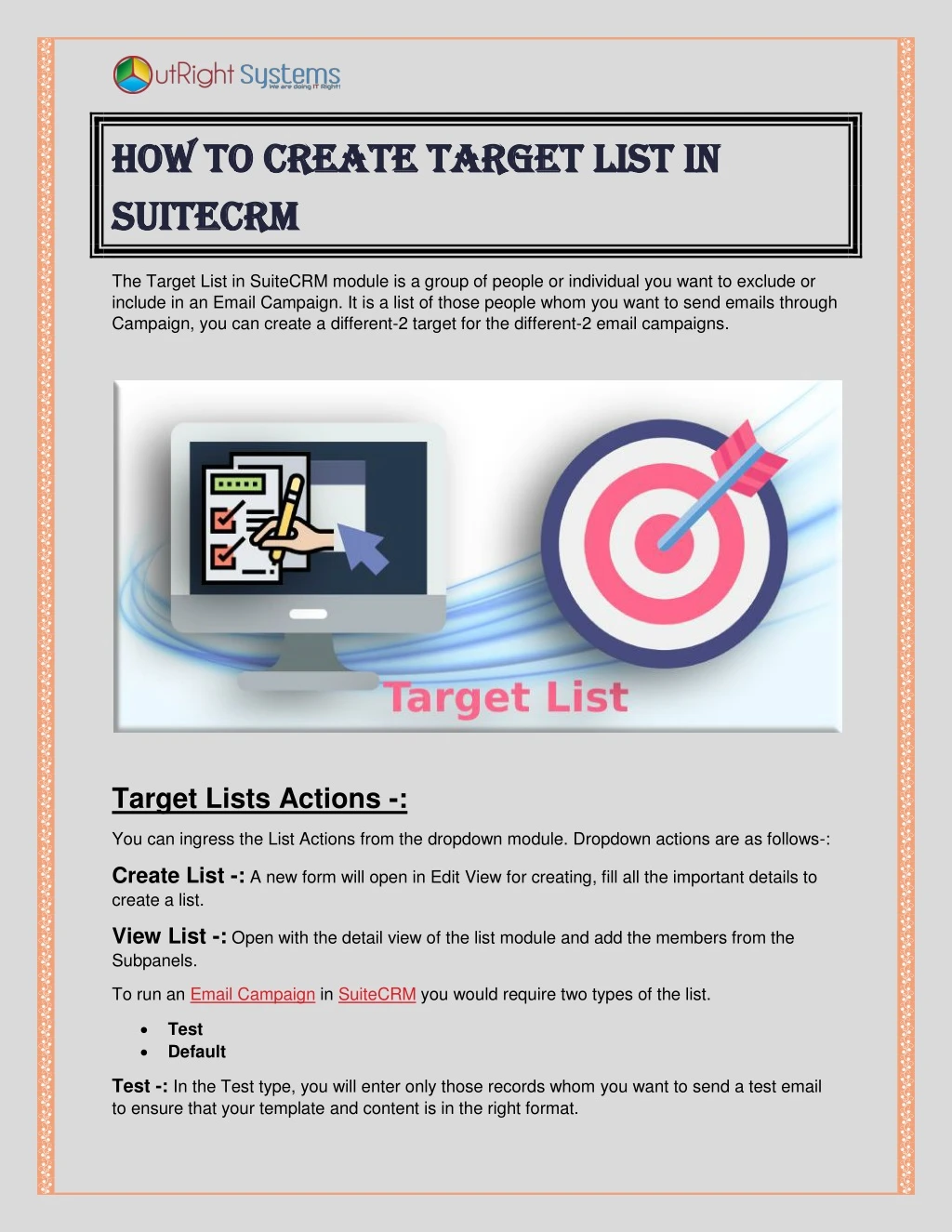how to create target list in how to create target