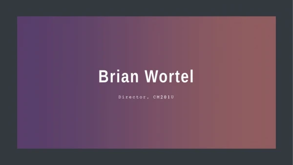 Brian Wortel - Provides Consultation in Special Education