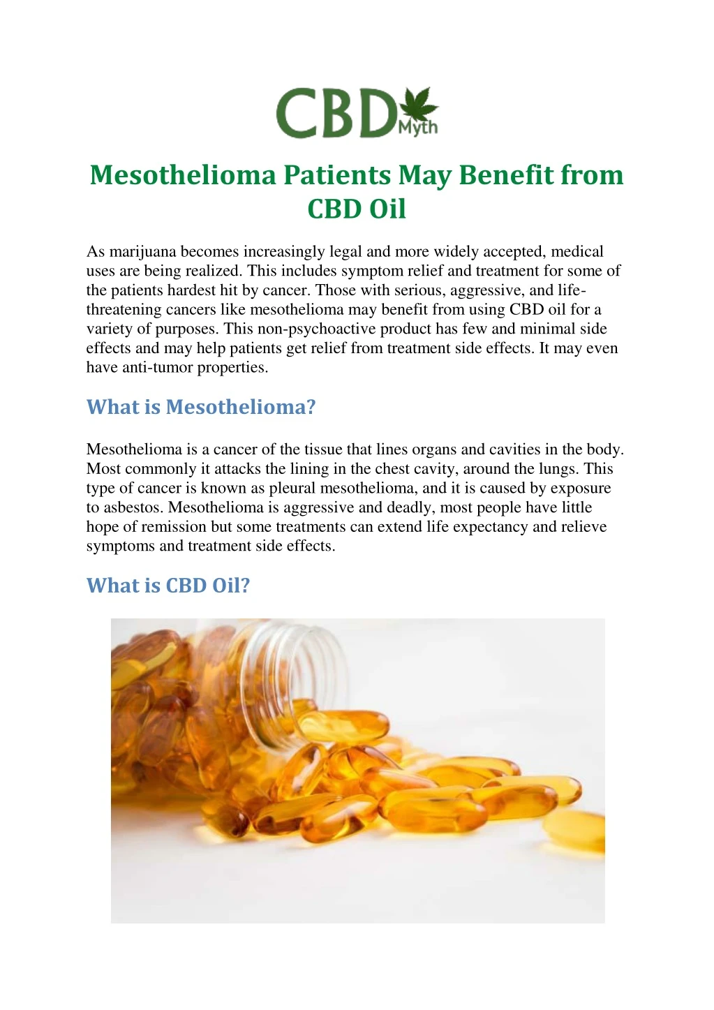 mesothelioma patients may benefit from cbd oil