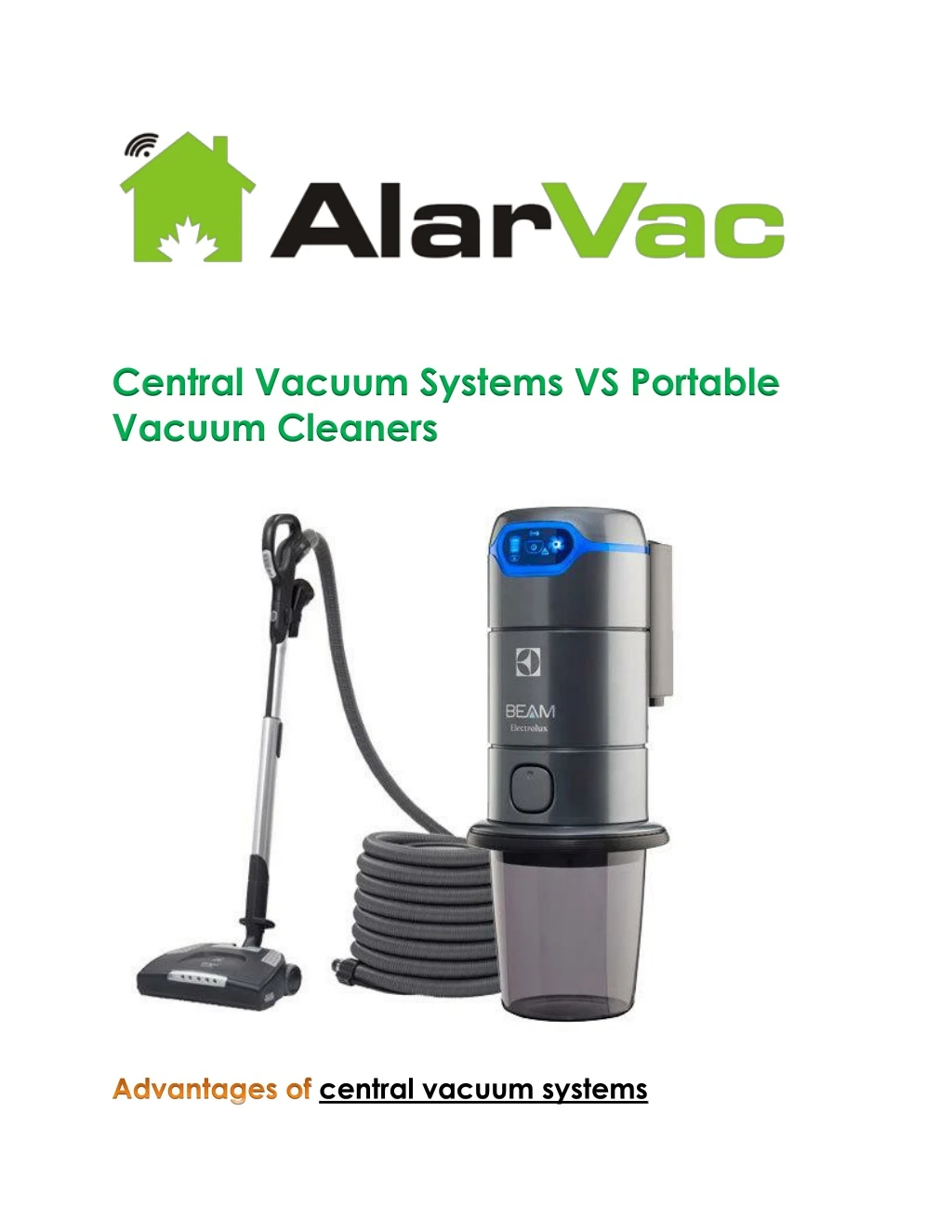 central vacuum systems vs portable vacuum cleaners