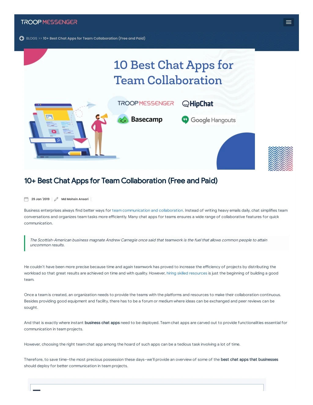blogs 10 best chat apps for team collaboration