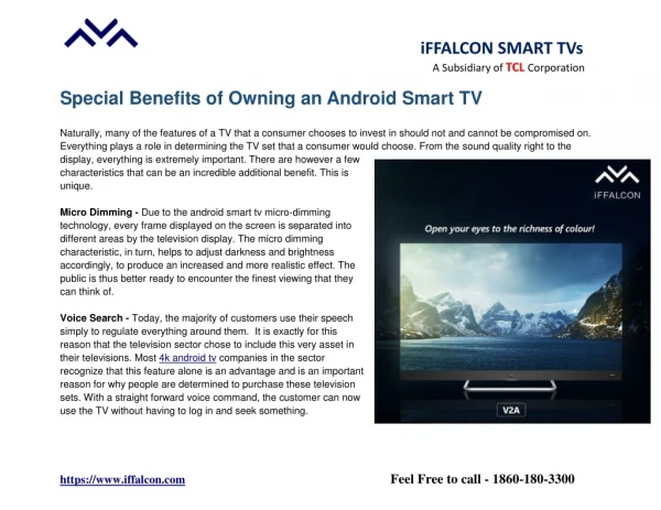 Special Benefits of Owning an Android Smart TV
