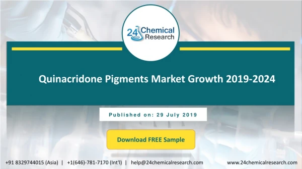 Quinacridone Pigments Market Growth 2019-2024