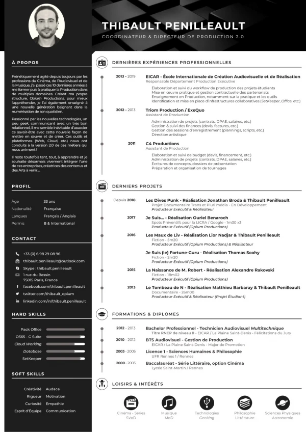 CV Thibault Penilleault - Production