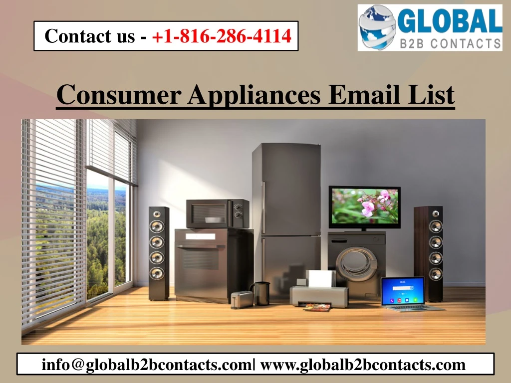 consumer appliances email list