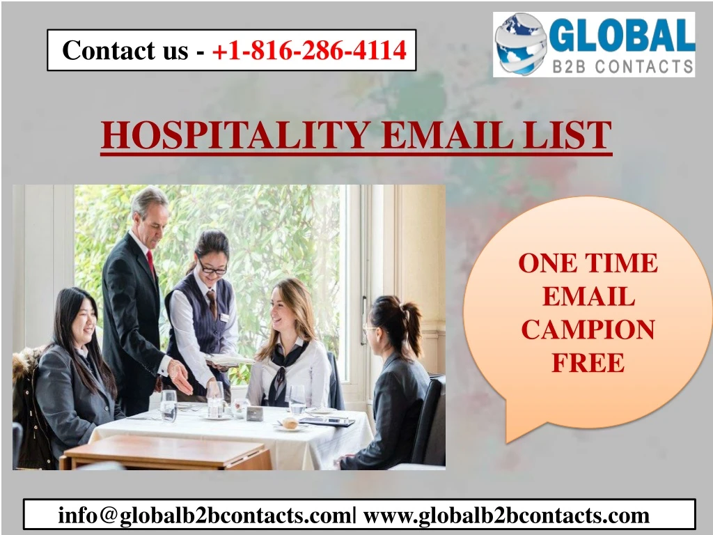 hospitality email list
