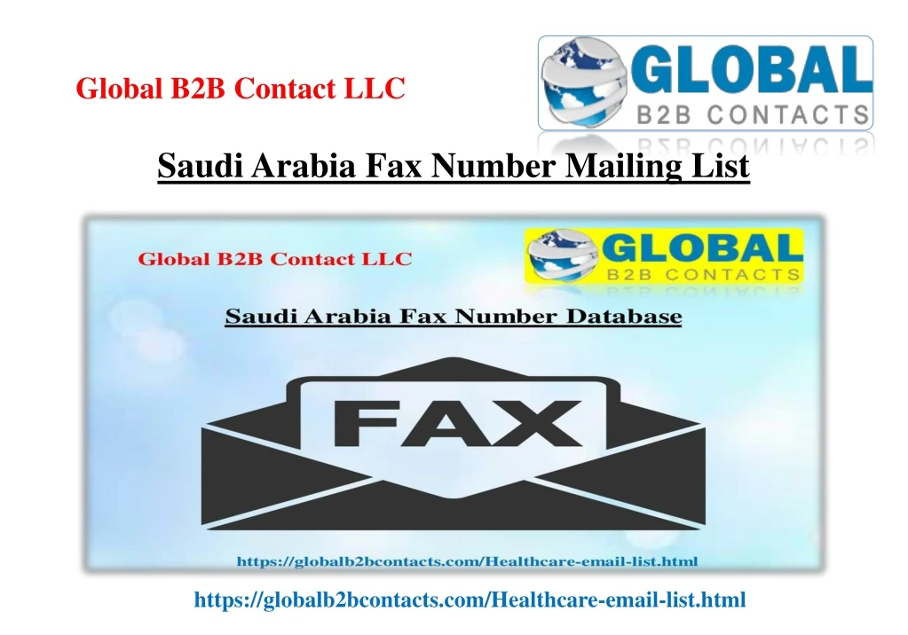 saudi arabia fax number mailing list