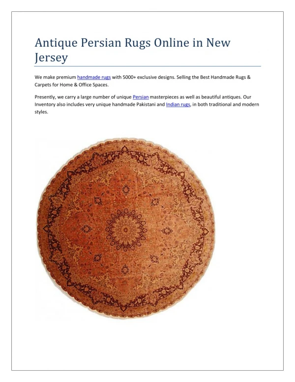 Antique persian rugs online in new jersey