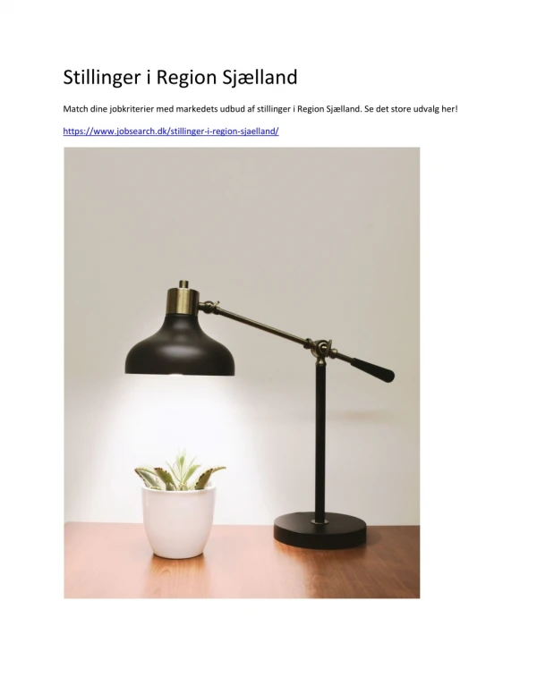 stillinger i region sj lland