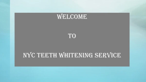 Teeth Whitening NYC