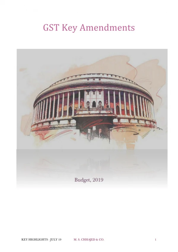 Budget-II 2019