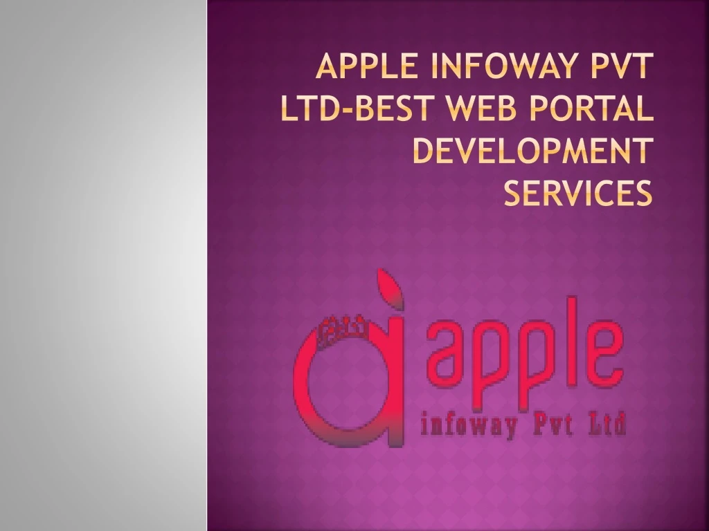 apple infoway pvt ltd best web portal development services