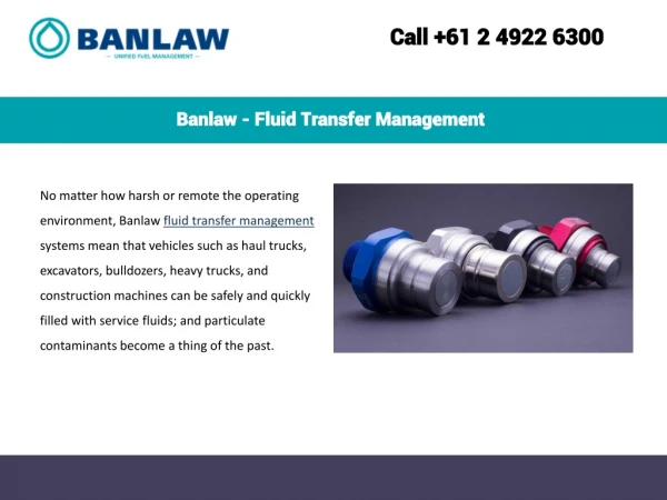 Banlaw - Fluid Transfer Management