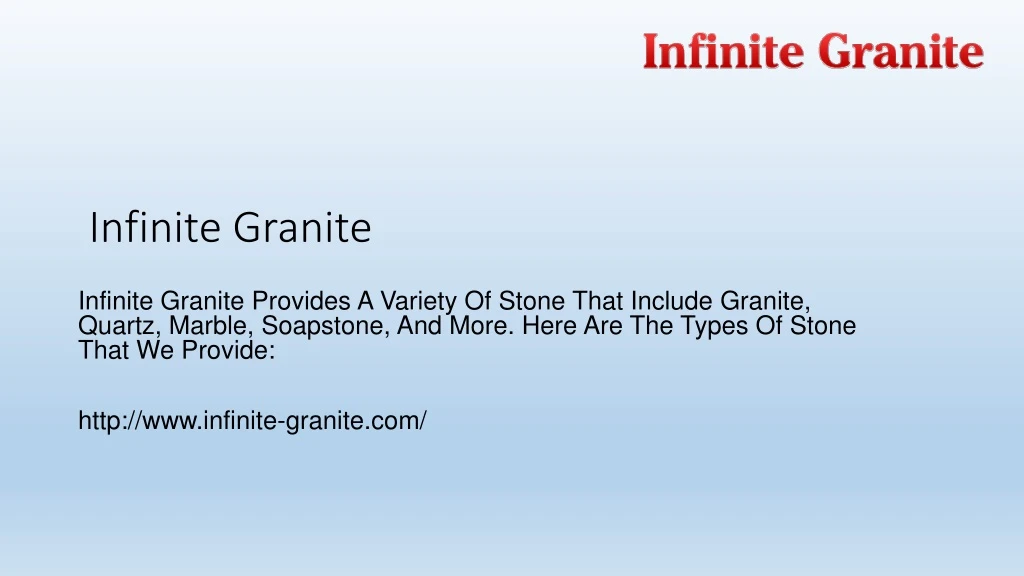 infinite granite