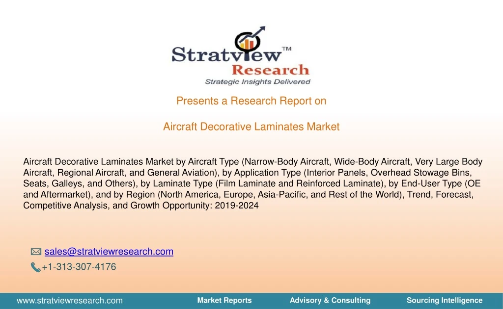presents a research report on aircraft decorative