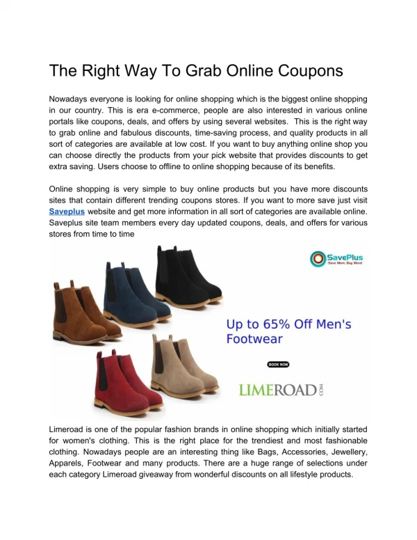 The Right Way To Grab Online Coupons