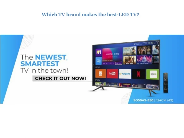 Flat Screen LED TV Best Price