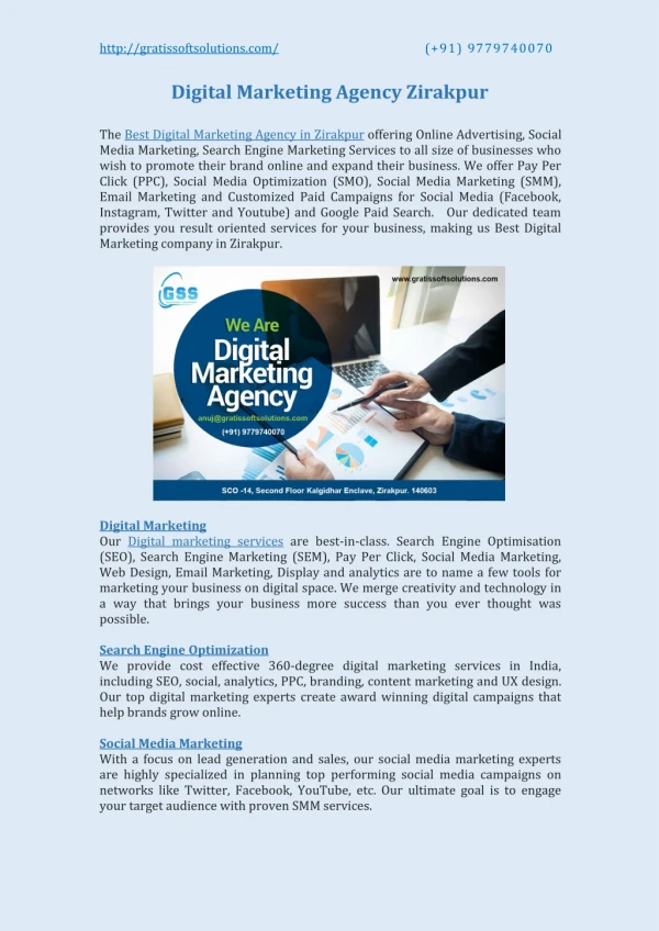 digital marketing agency zirakpur