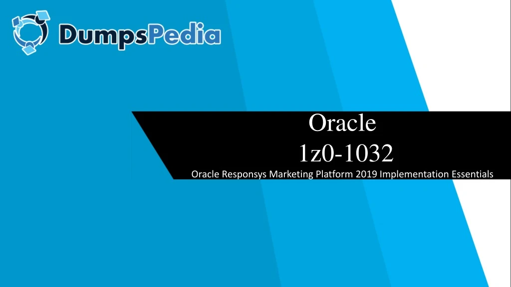 oracle 1z0 1032 oracle responsys marketing