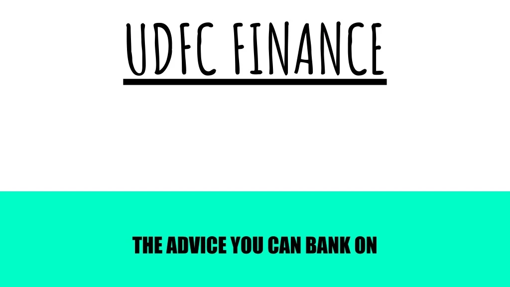 udfc finance