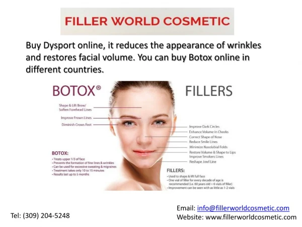 Buy Dermal Fillers Online | Botox Injection Online in USA.