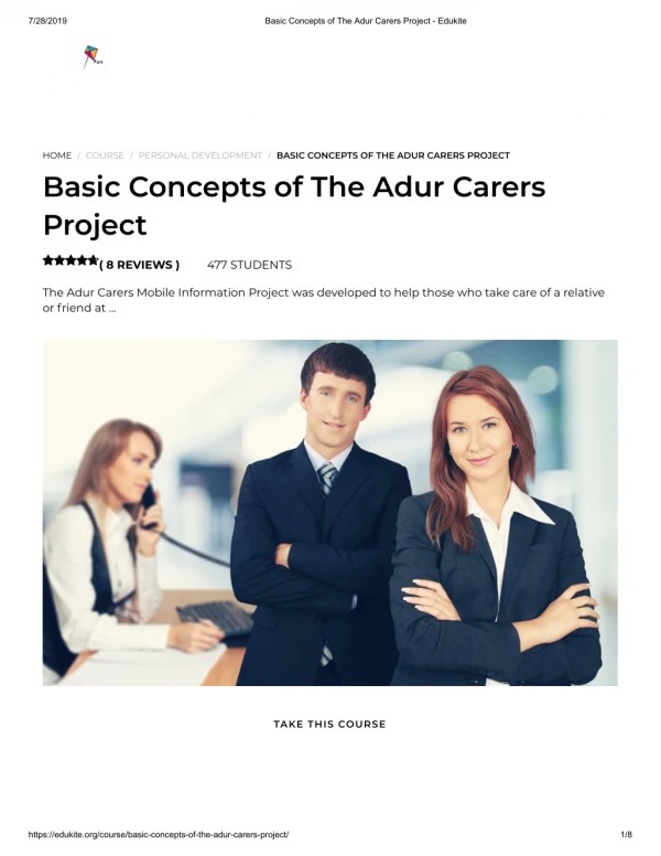 Basic Concepts of The Adur Carers Project - Edukite