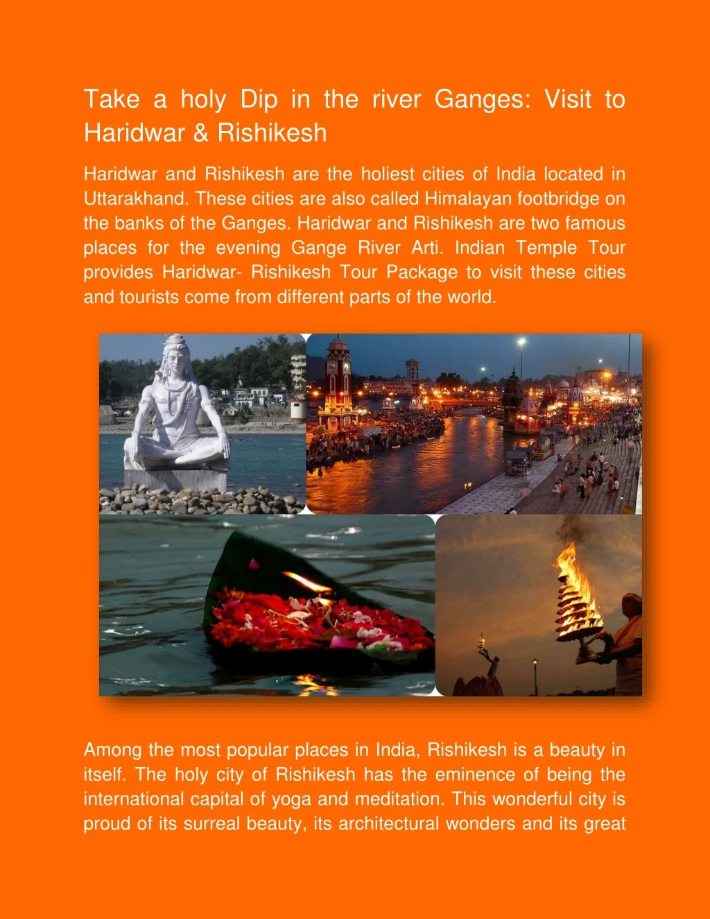 take a holy dip in the river ganges visit
