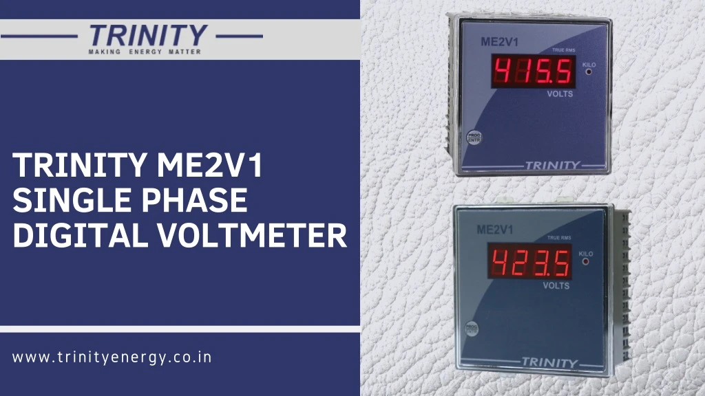 trinity me2v1 single phase digital voltmeter