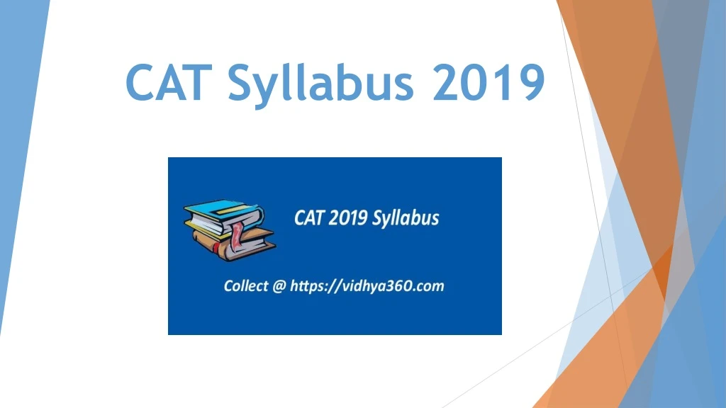 cat syllabus 2019