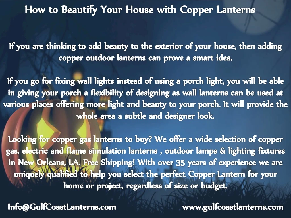 how to beautify your house with copper lanterns