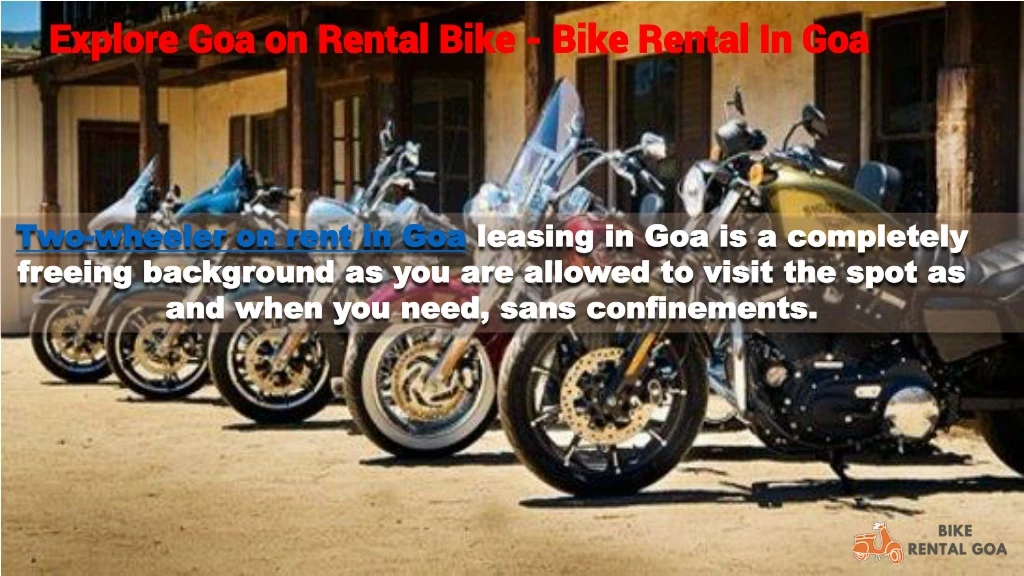 explore goa on rental bike bike rental in goa