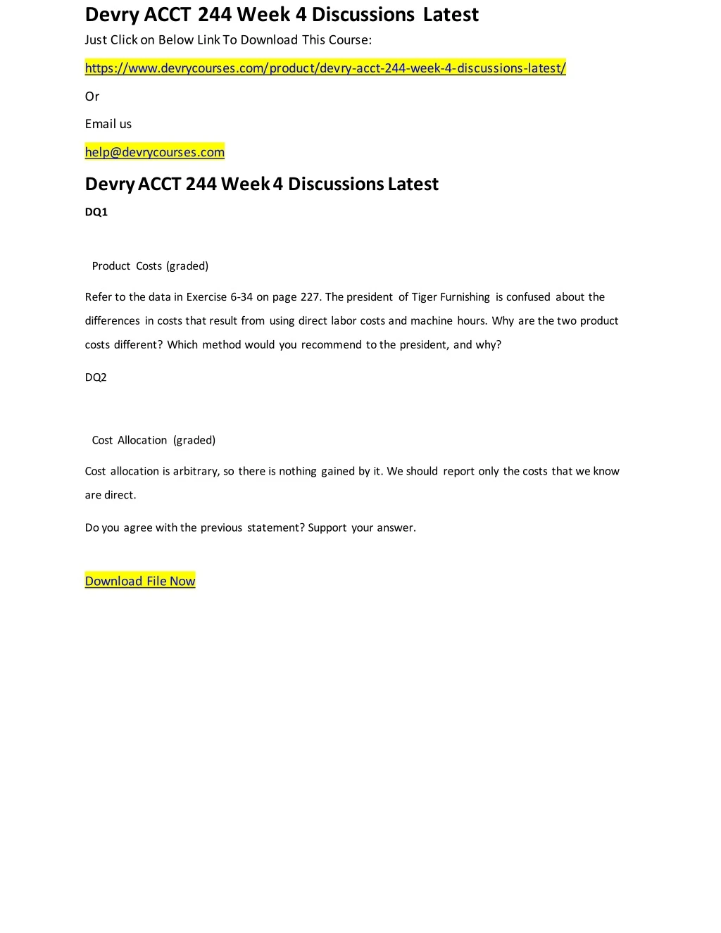 devry acct 244 week 4 discussions latest just