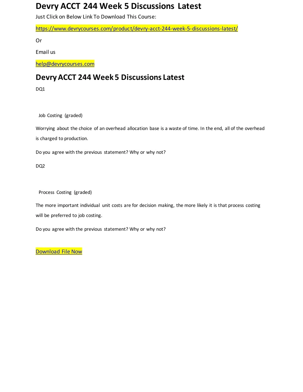 devry acct 244 week 5 discussions latest just