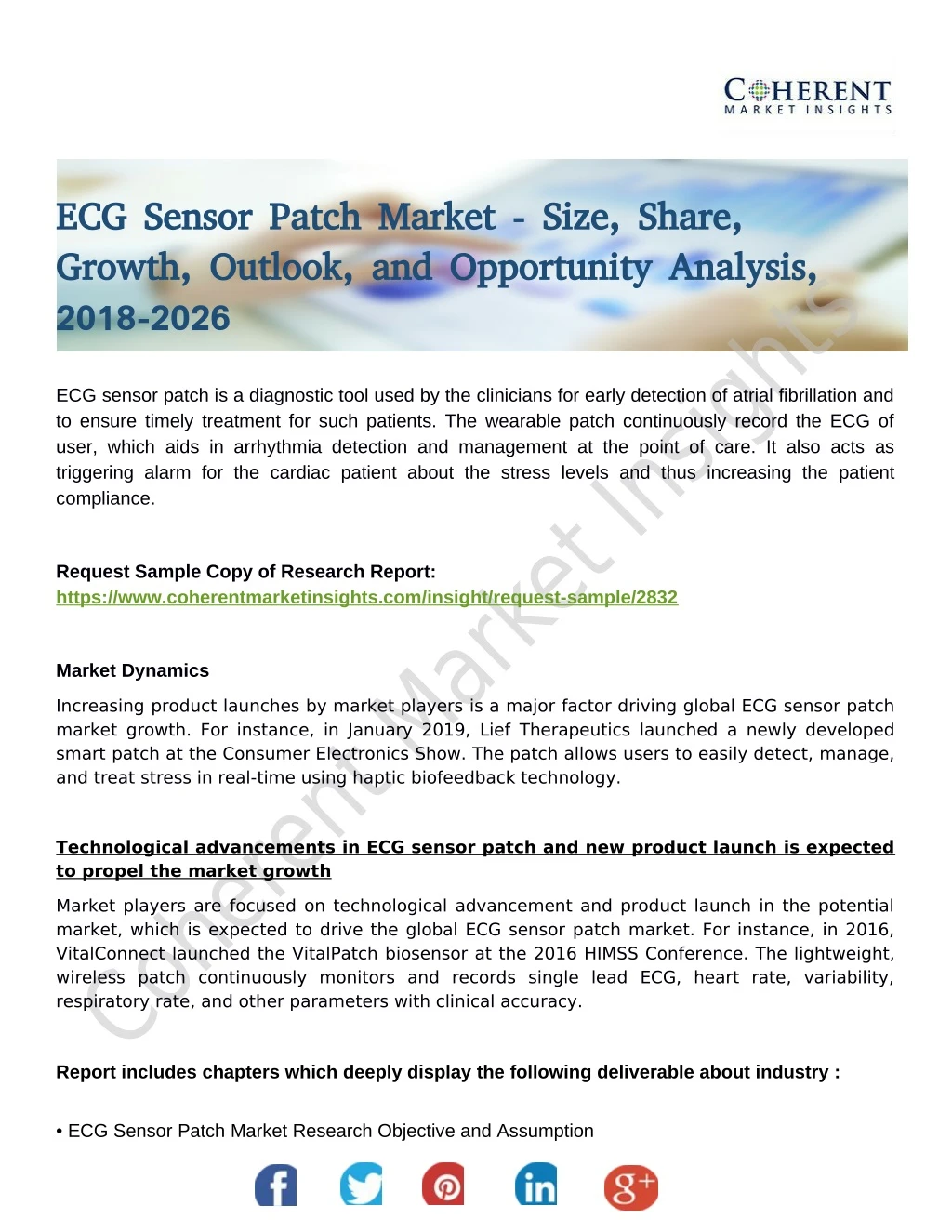 ecg sensor patch market size share ecg sensor