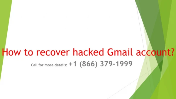 How to recover hacked Gmail account?