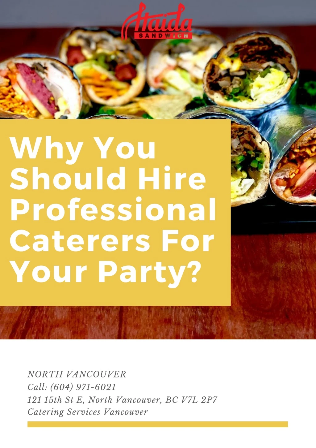 why you should hire professional caterers