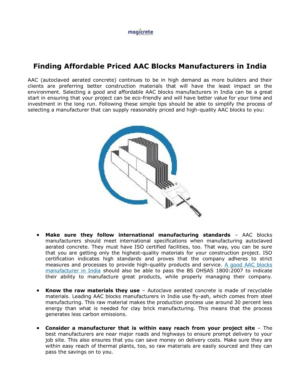 finding affordable priced aac blocks