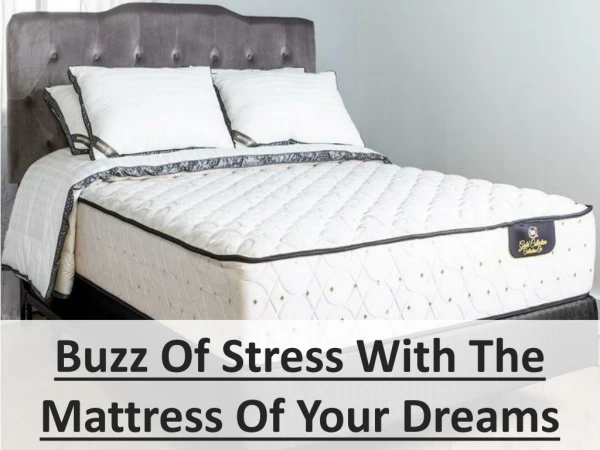 Buzz Of Stress With The Mattress Of Your Dreams