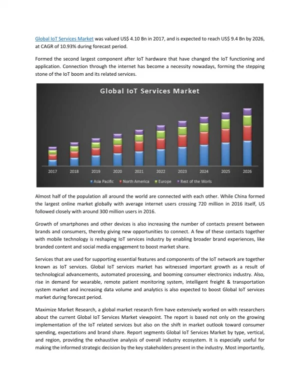 Global IoT Services Market