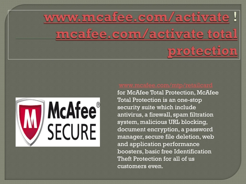 www mcafee com activate mcafee com activate total protection