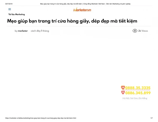 Mẹo giúp bạn trang trí cửa hàng giầy, dép đẹp mà tiết kiệm _ Công đồng Marketer Việt Nam - Dân làm Marketing chuyên nghi