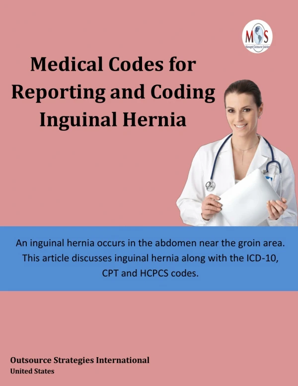 Medical Codes for Reporting and Coding Inguinal Hernia