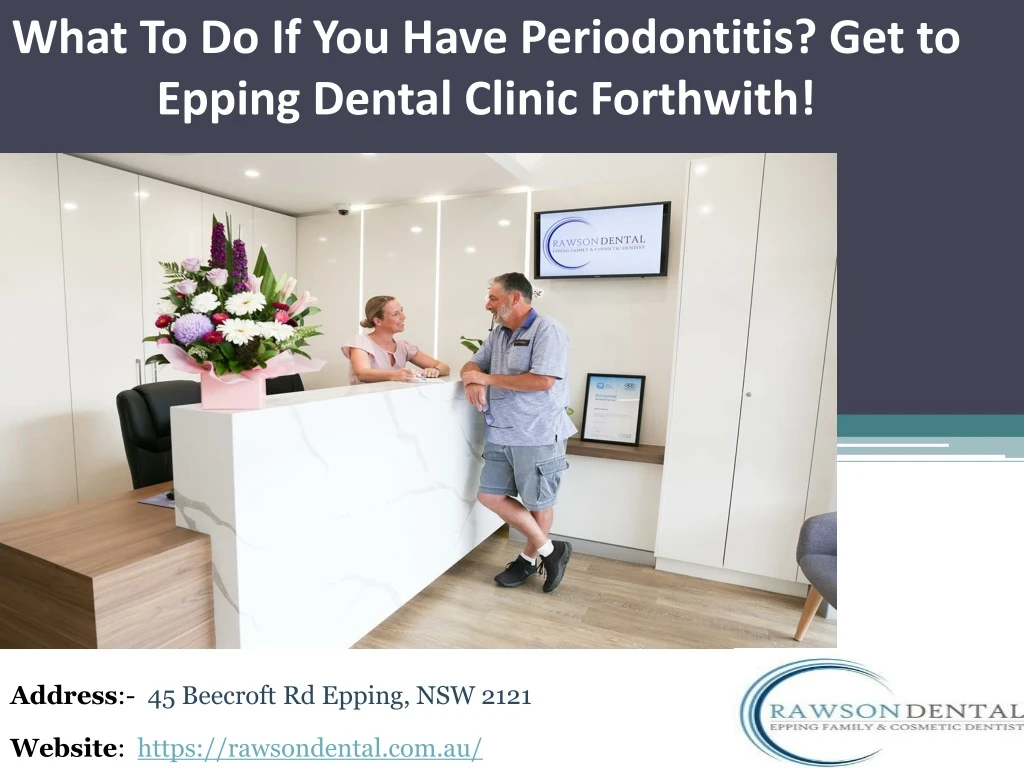 what to do if you have periodontitis
