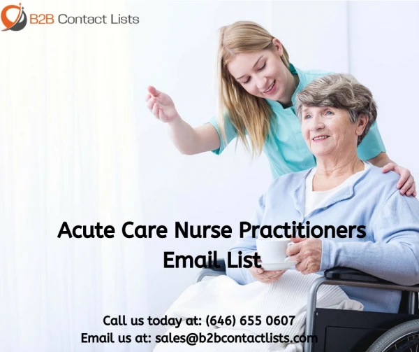 Acute Care Nurse Practitioners Email Lists & Mailing Lists in USA