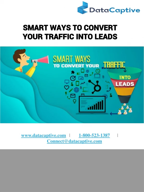 Best Smart Ways To Convert Your Traffic Into Leads [ infographic ]
