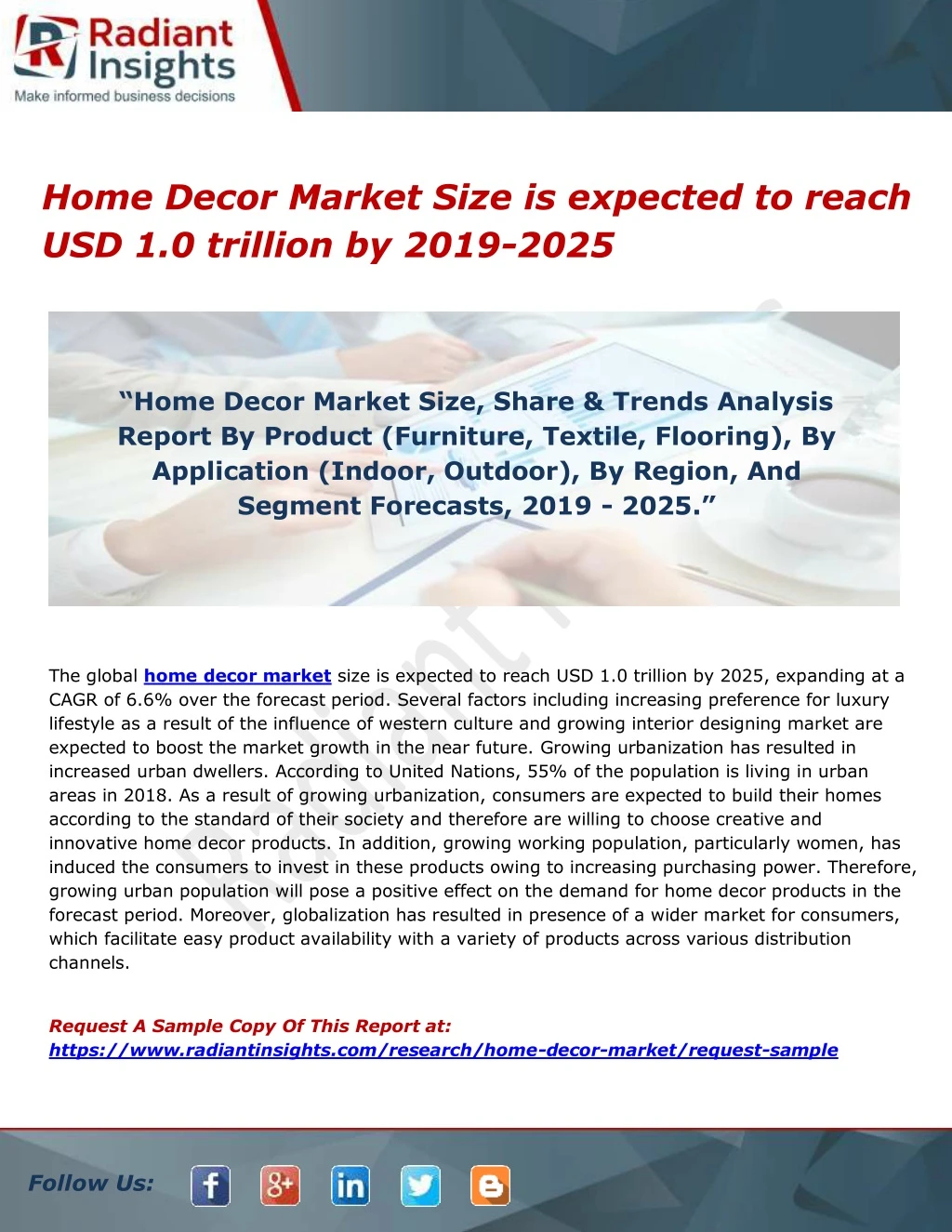 home decor market size is expected to reach