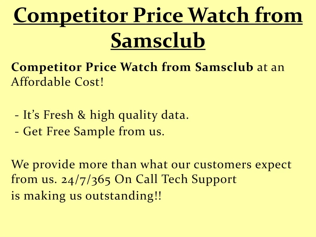 competitor price watch from samsclub