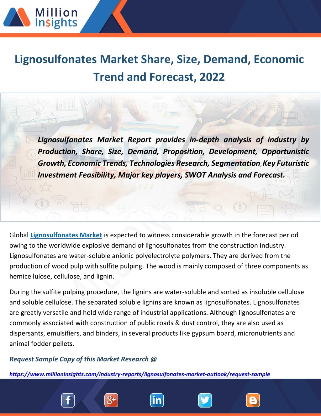 lignosulfonates market share size demand economic